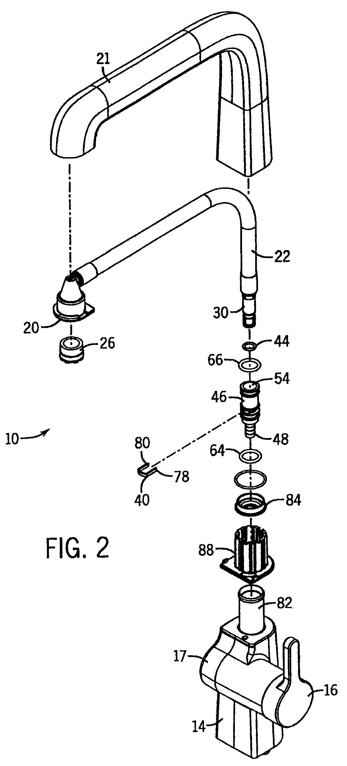 Swivel spout assembly