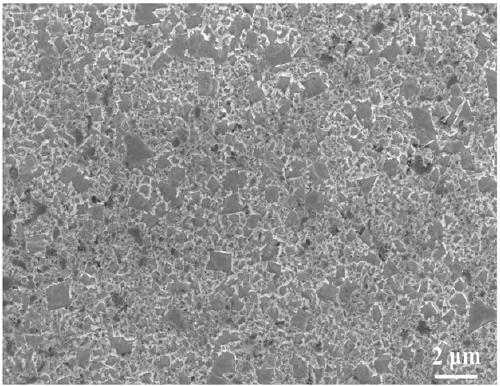 High-entropy alloy binding phase ultrafine tungsten carbide hard alloy and preparation method thereof