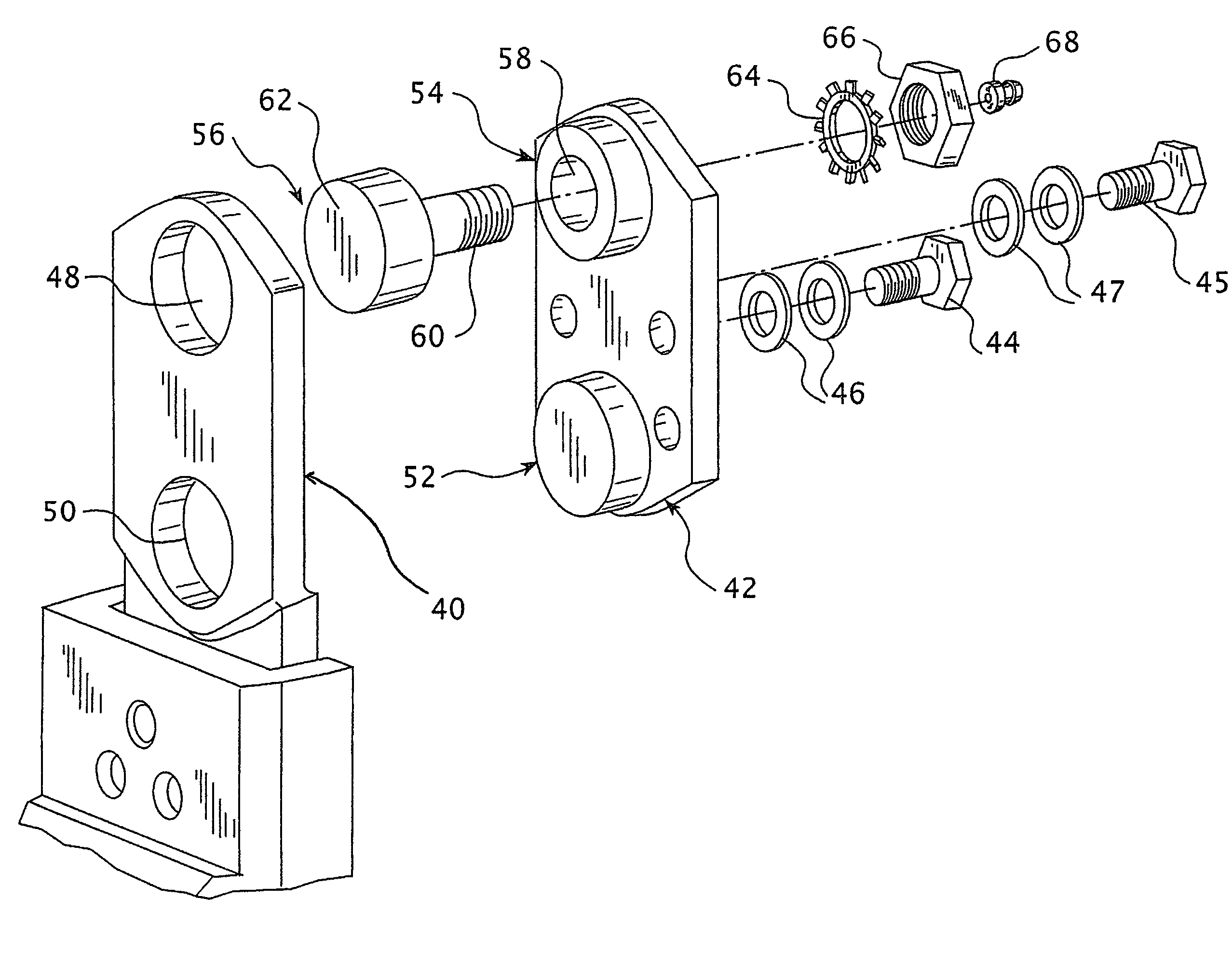 Track adjustable mounting assemblies and associated methods