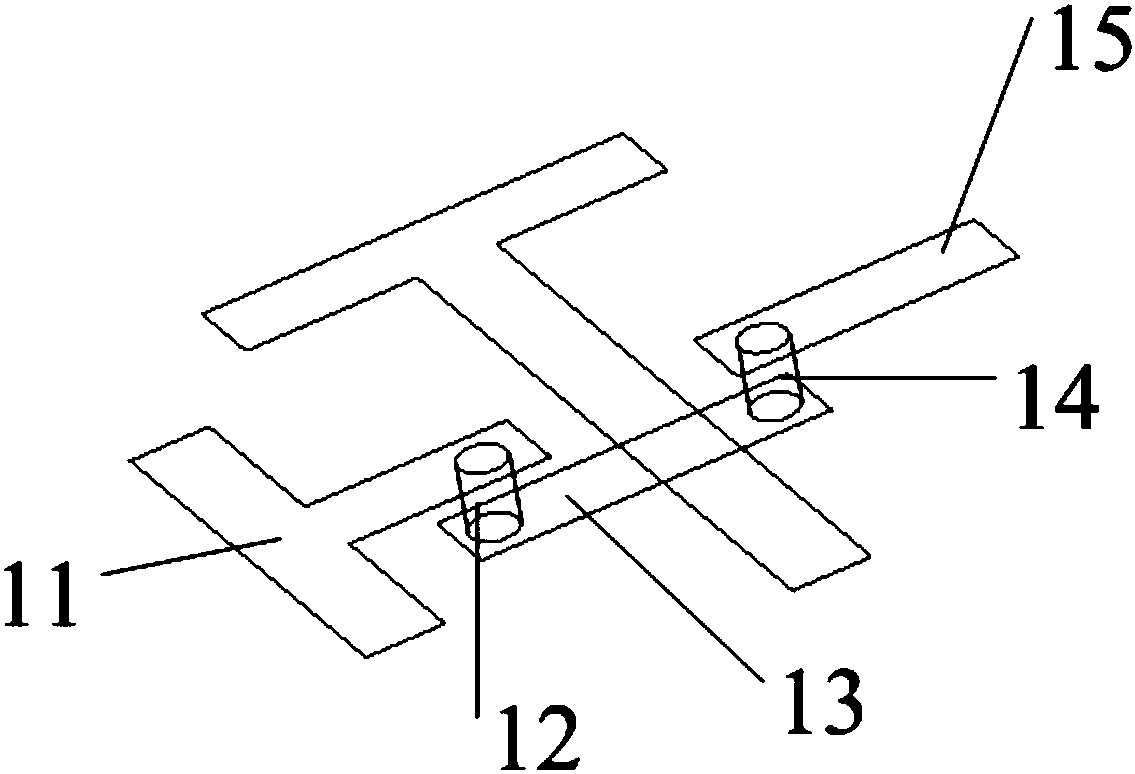 A broadband dual-polarized mobile base station antenna unit loaded with metal posts