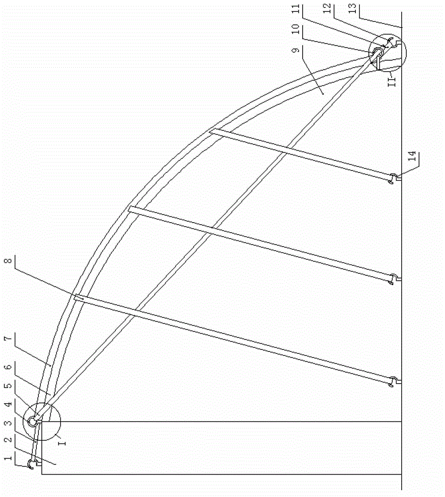 Novel windproof net for greenhouse