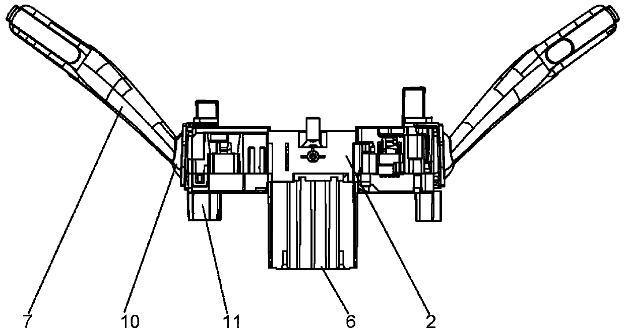 Combination switch with mounting support