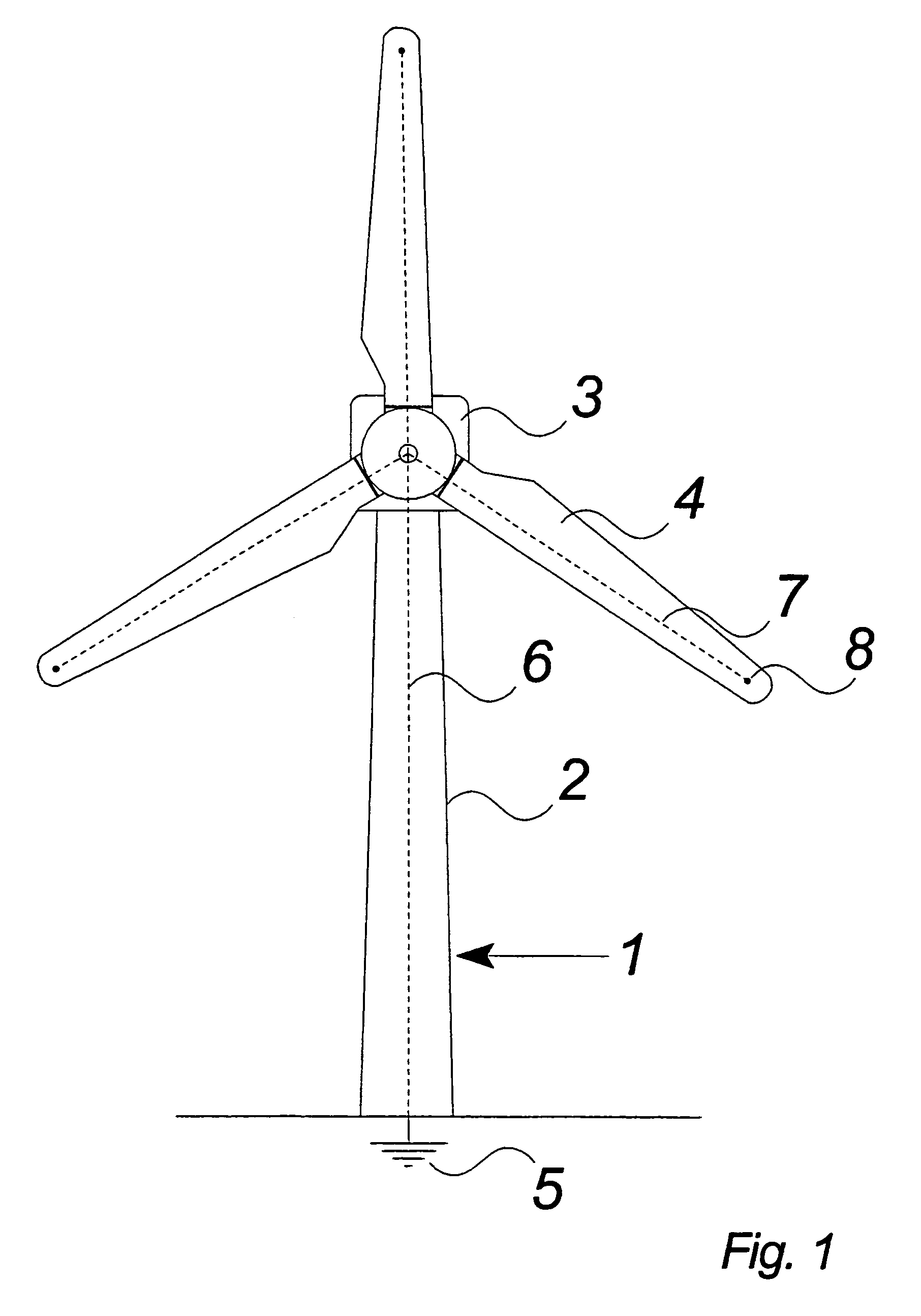 Lightning protection system for a construction, method of creating a lightning protection system and use thereof