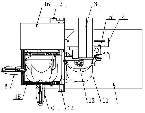 Automatic hat brim loading and unloading device of computerized pattern sewing machine