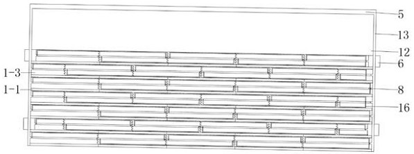 Artificial slope semi-rigid support ecological comprehensive treatment structure and its construction method