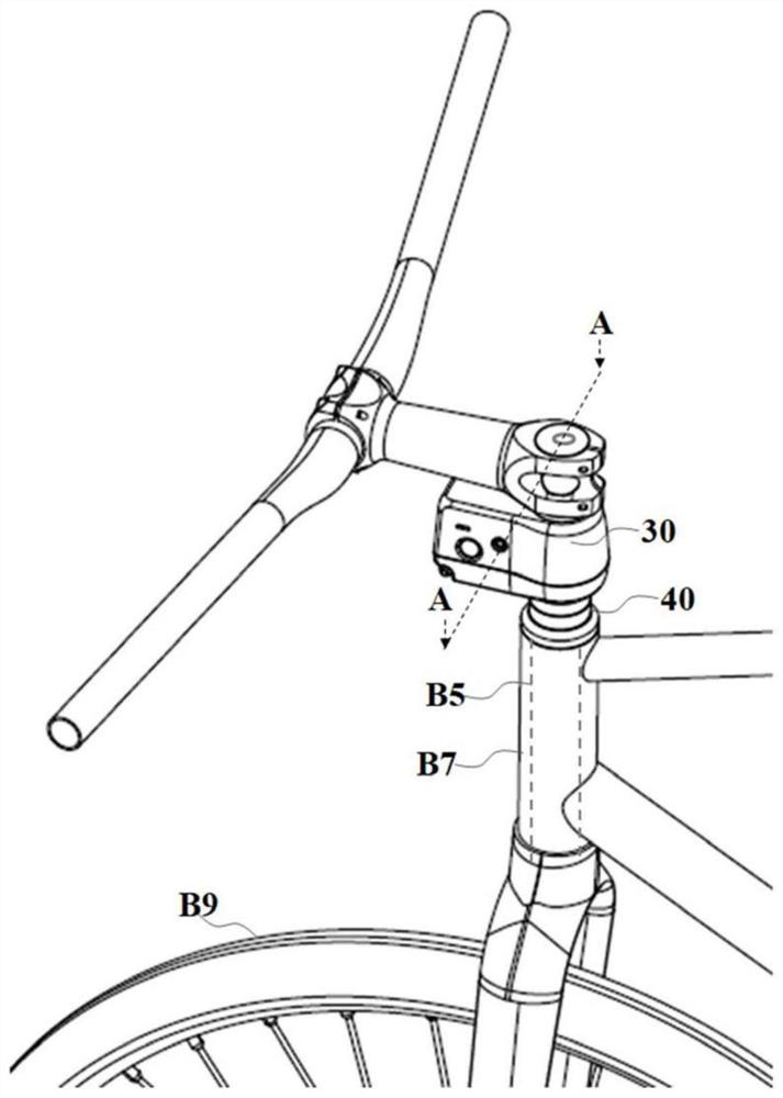 Hidden bicycle lock system and installation method thereof