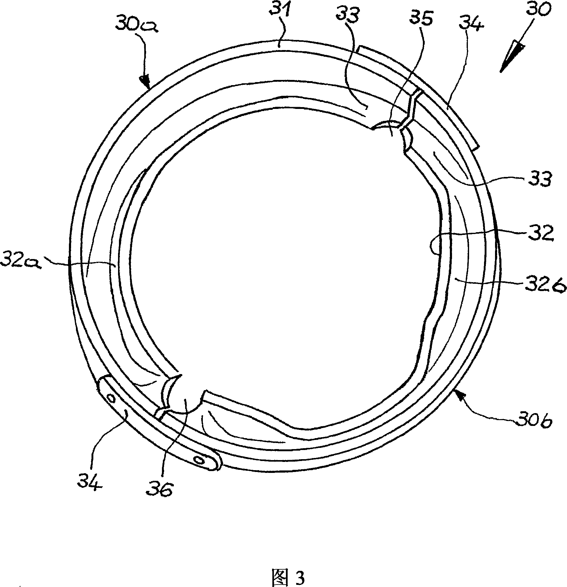 Piston for an internal combustion engine and covering ring for the cooling duct of a piston of said type