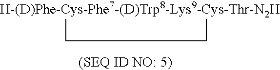 Conformationally constrained backbone cyclized somatostatin analogs