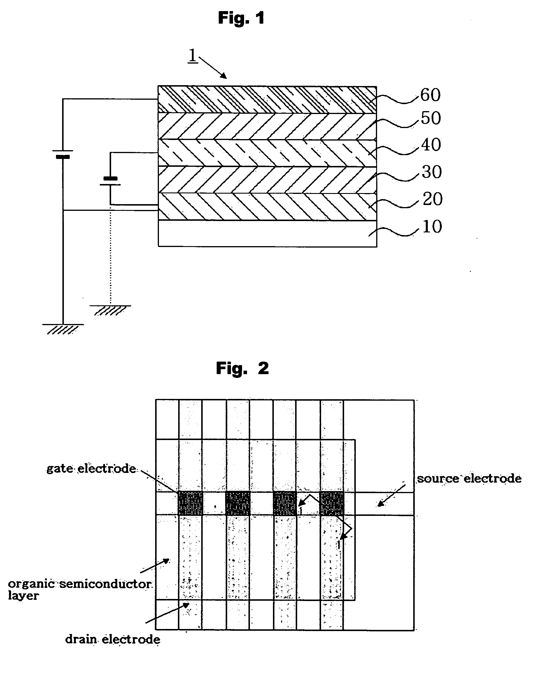 Vertical organic thin film transistor and organic light emitting transistor