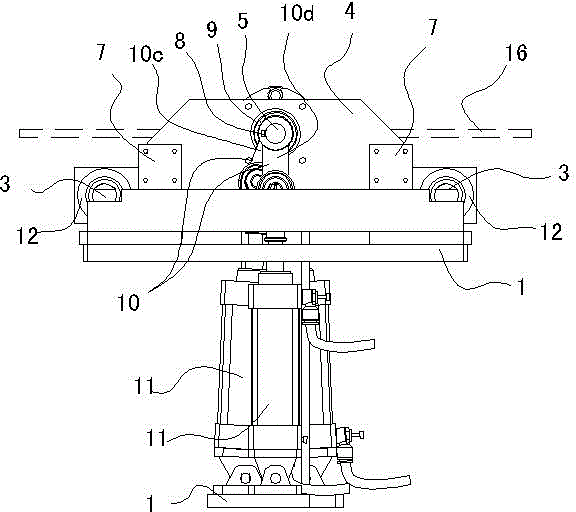 Ceramic tile flip-over method and ceramic tile flip-over device