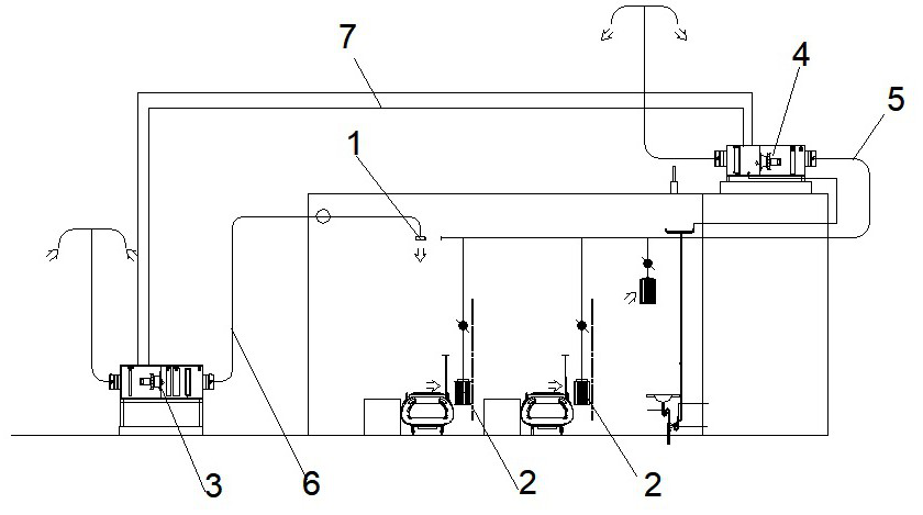 Ventilation system for isolation wards