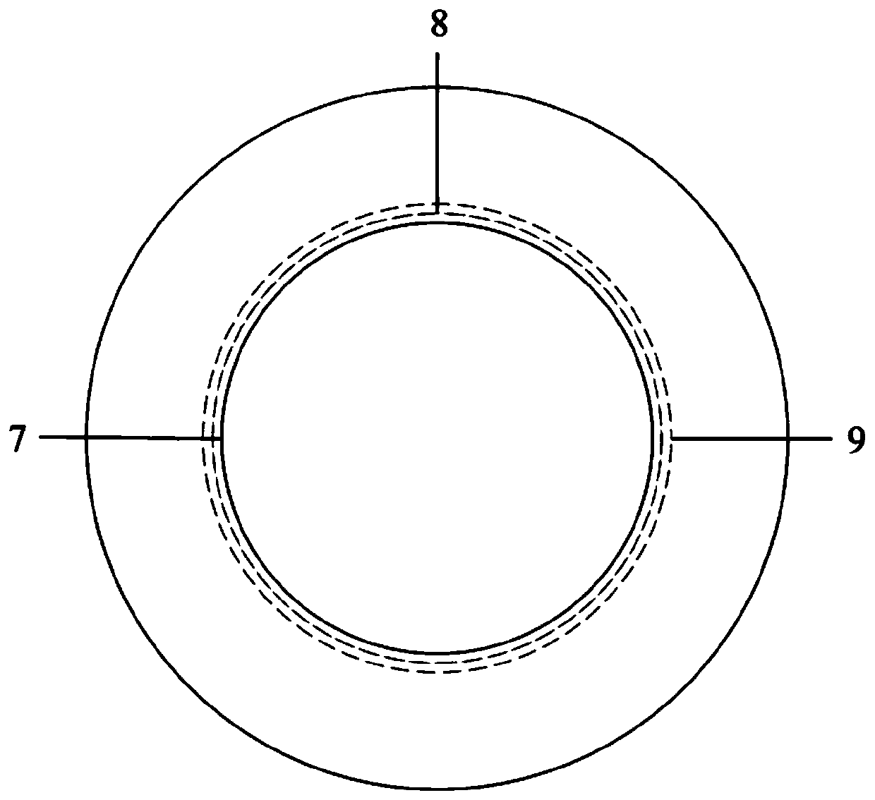 Step cutting plane integral bursting type fragile cover and preparation method thereof