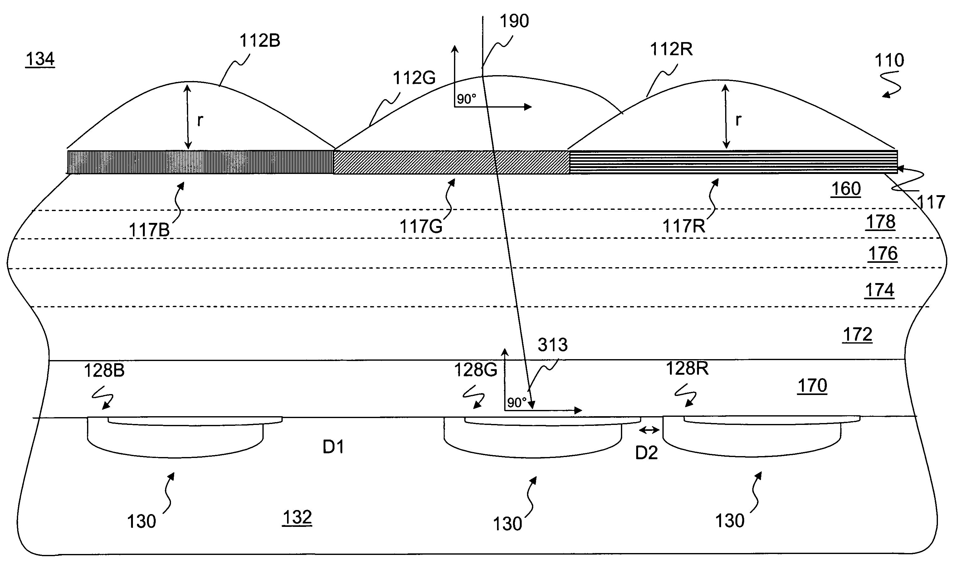 Gapless microlens array and method of fabrication