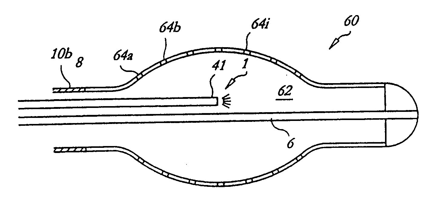 Endovascular cryotreatment catheter