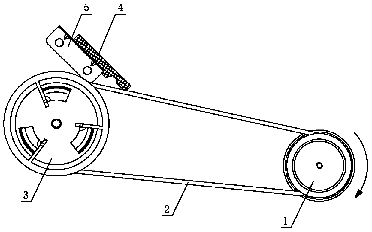 Shock-absorbing structure with transmission