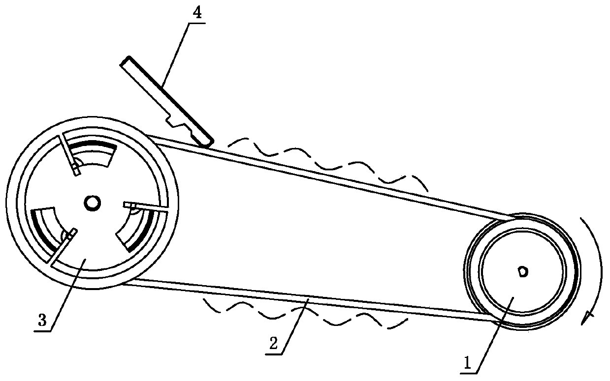 Shock-absorbing structure with transmission