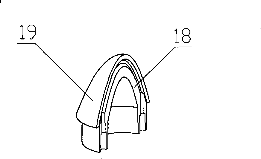 Method for polishing inner concave surface of optical elements as well as device