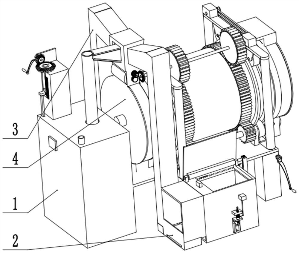 Proportional adjustment type cement stirring equipment