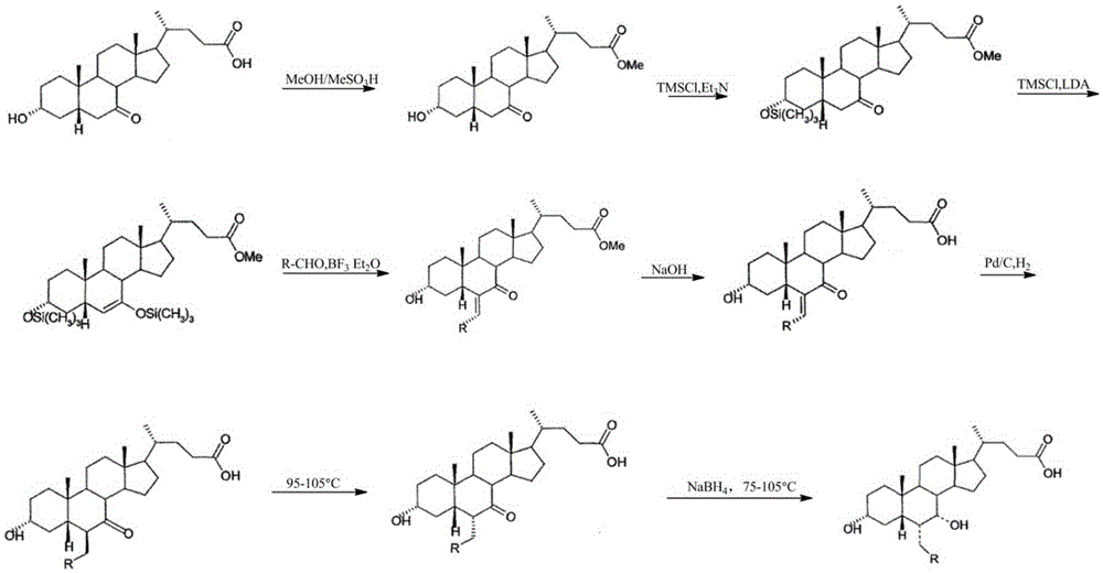 Preparation method of high-purity obeticholic acid