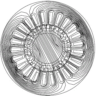 Dipolar permanent magnet synchronous submersible electric motor