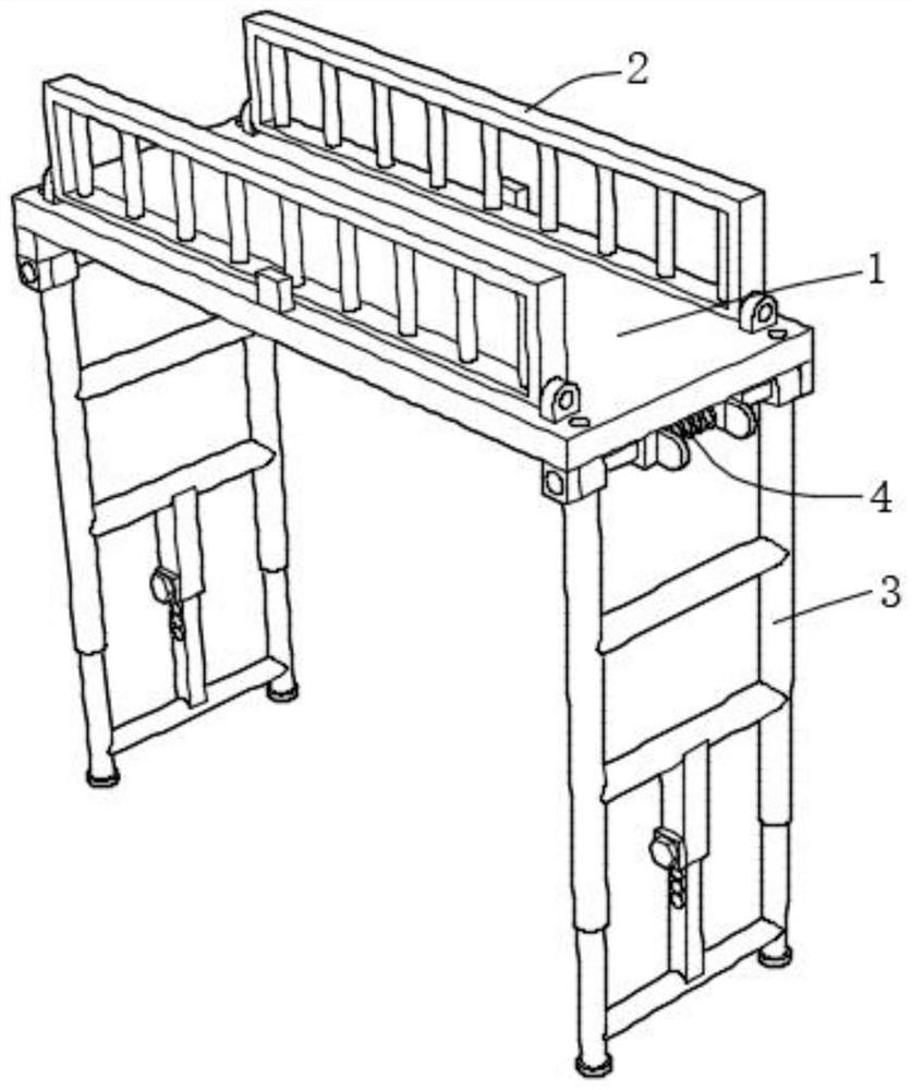 Folding protective frame for building engineering construction and folding method thereof