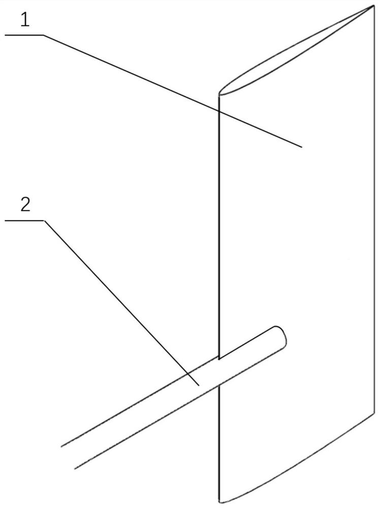 Ultra-light vertical tail structure of small unmanned aerial vehicle