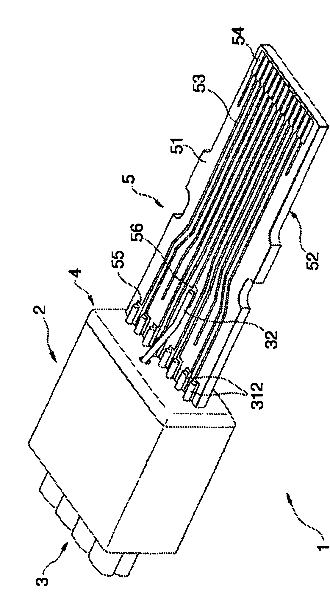 Multicore cable connector