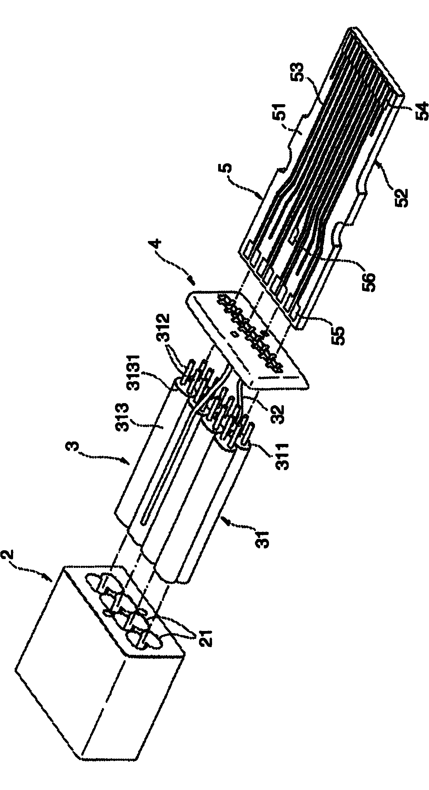 Multicore cable connector