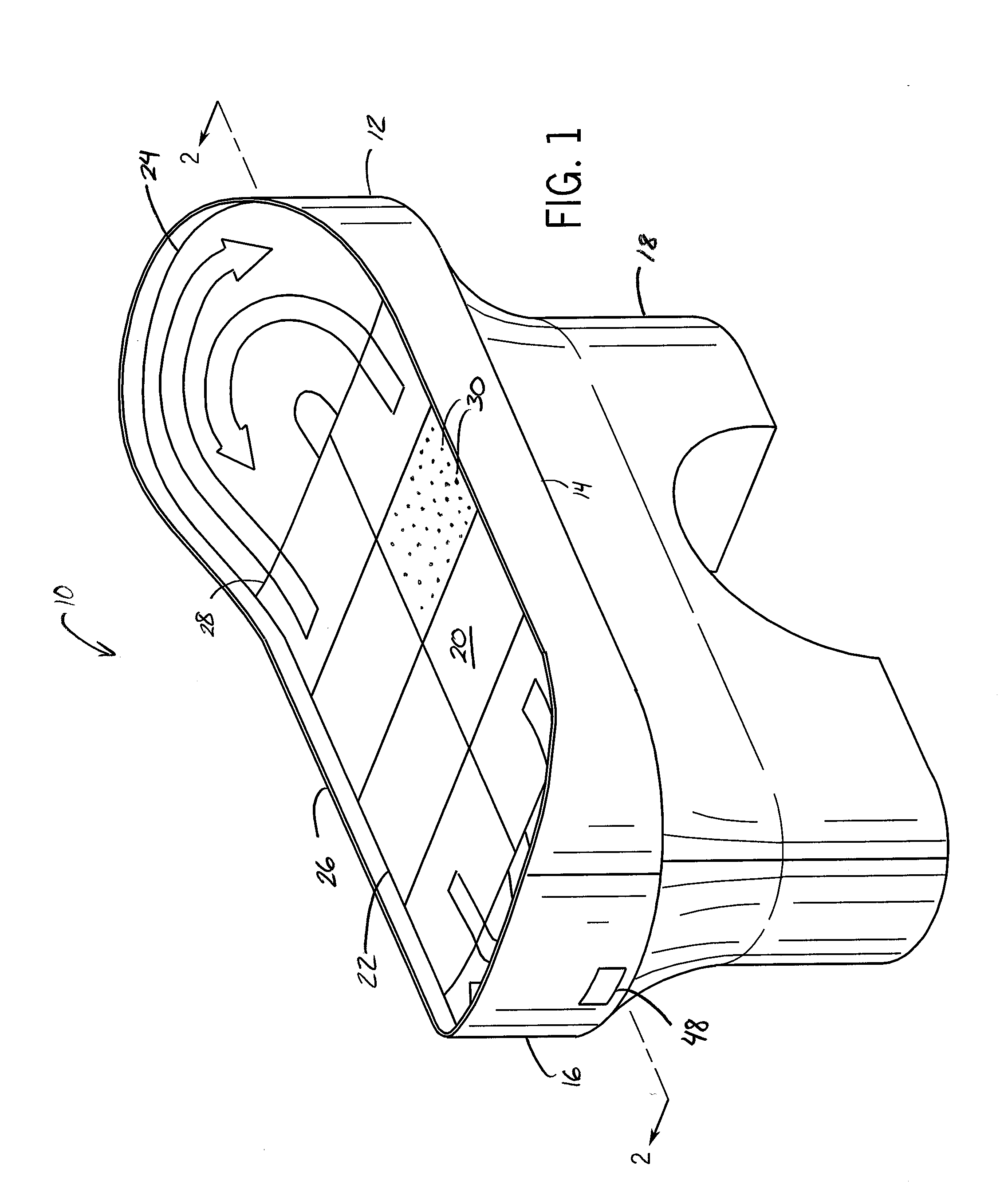 Banked air hockey table