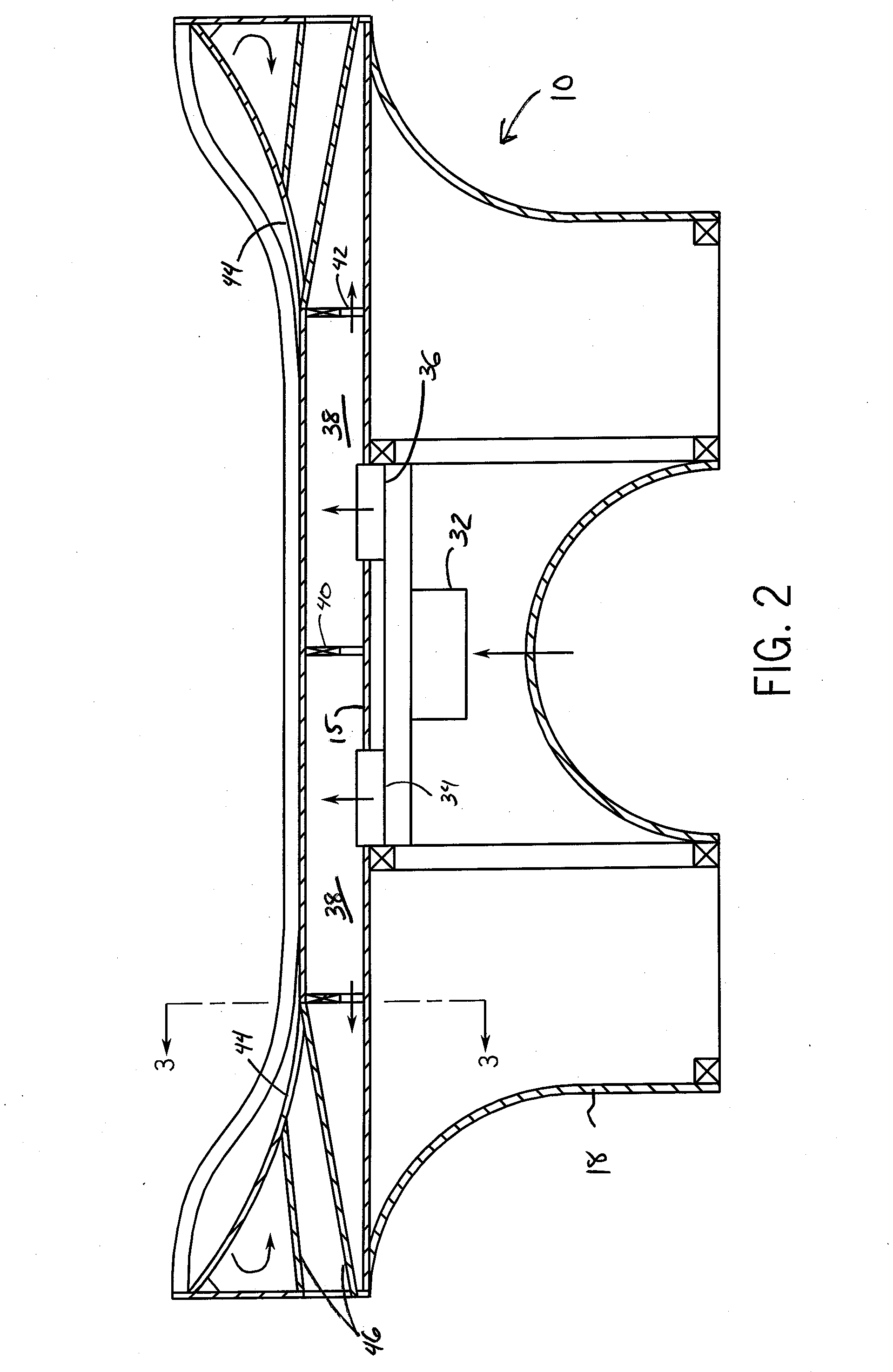 Banked air hockey table