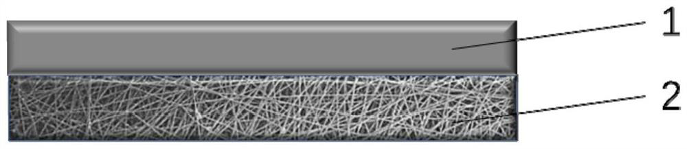 Metal evaporation composite nanocellulose membrane current collector and preparation method thereof