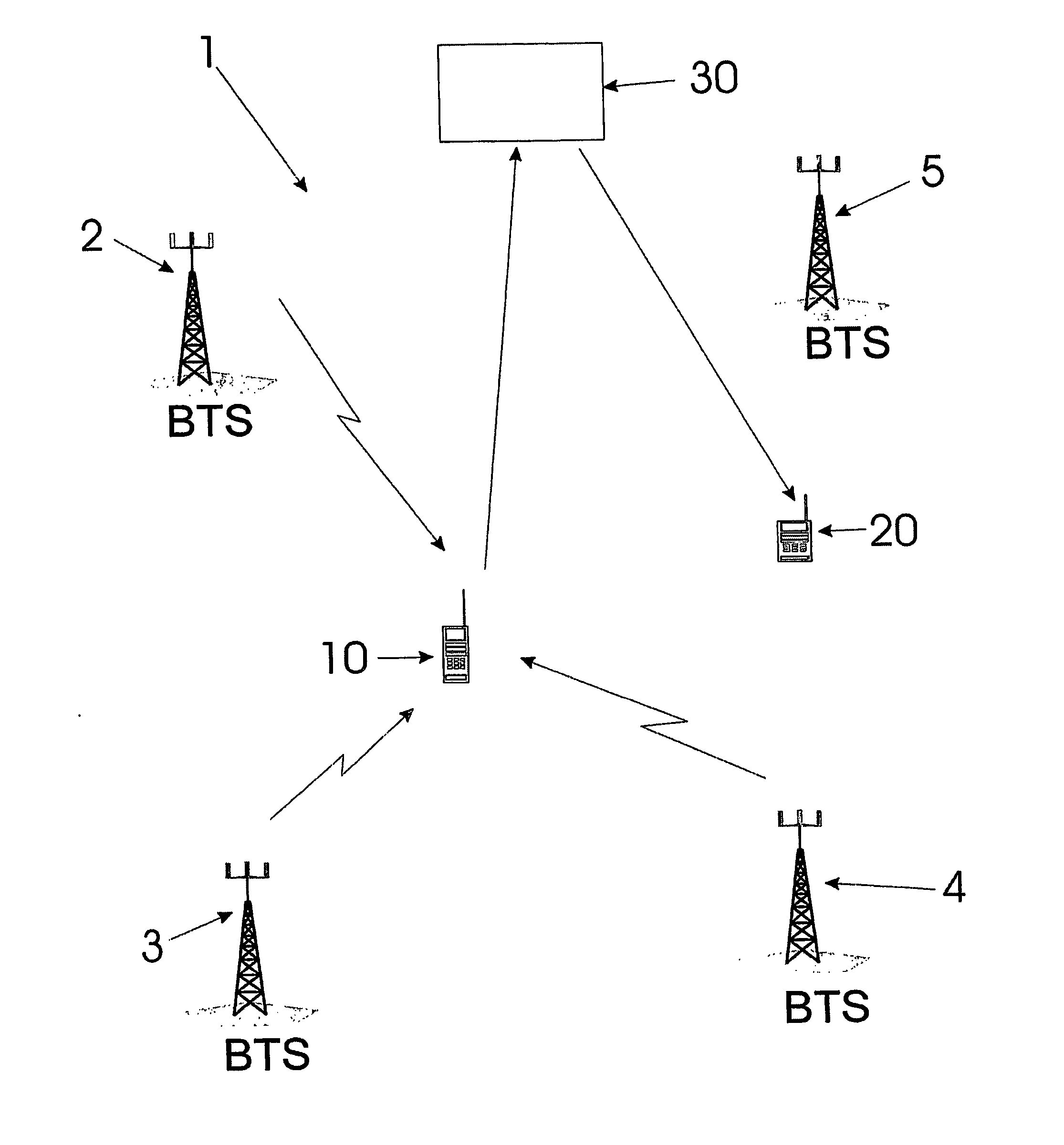 Method and apparatus for finding a mobile radio terminal