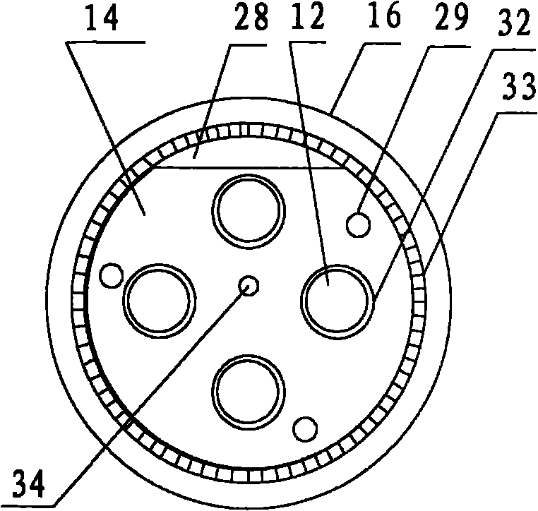 Heating device of screw extruder