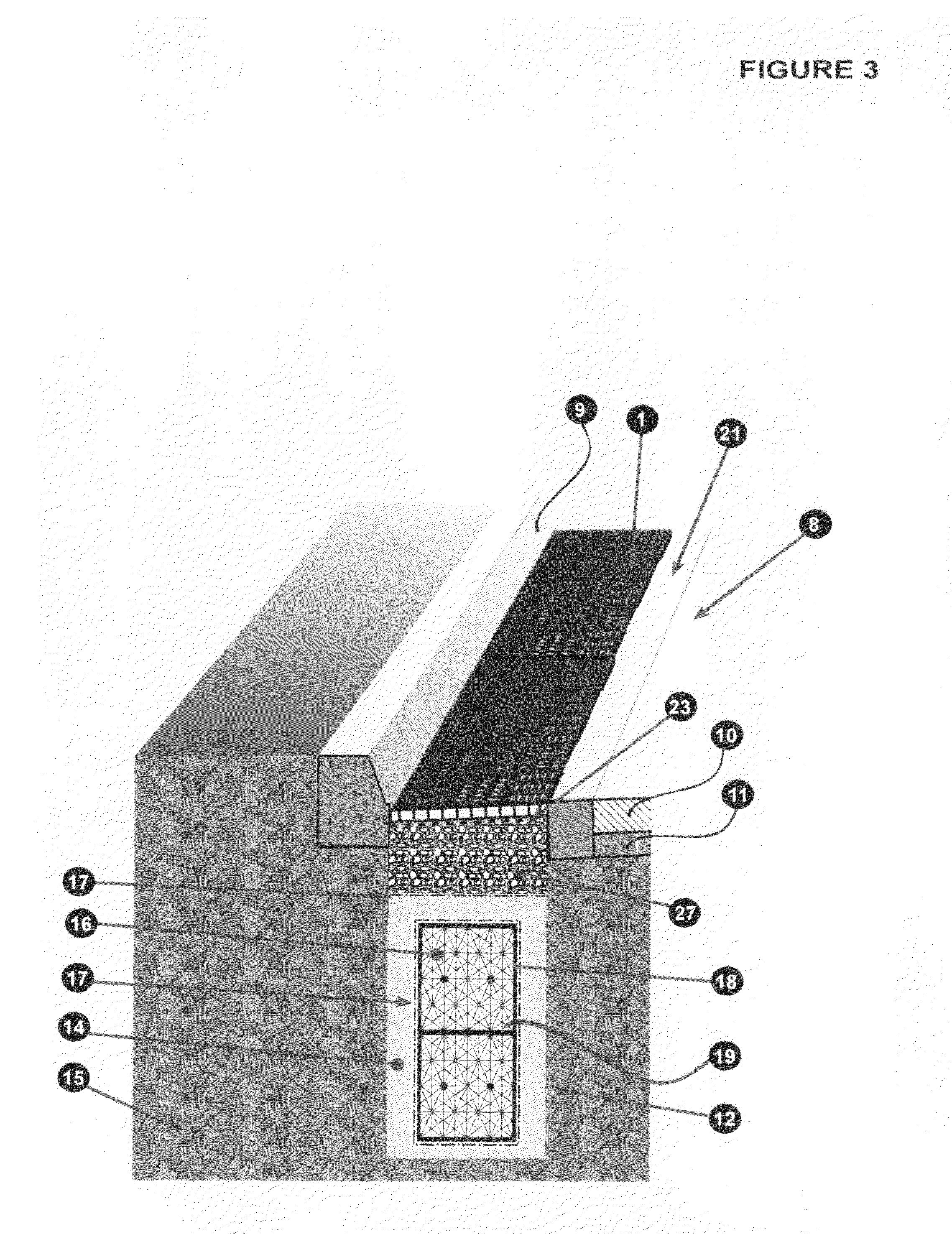 Transport corridor infiltration system