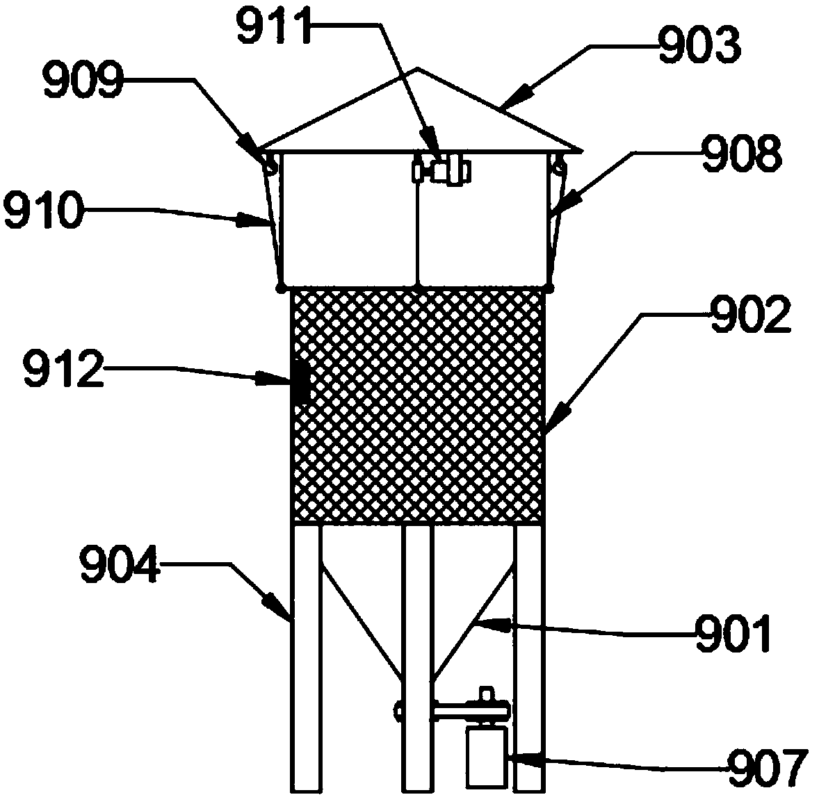 Coix seed processing production line and processing method