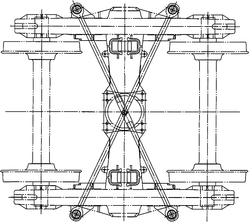 Bogie for freight car and freight car