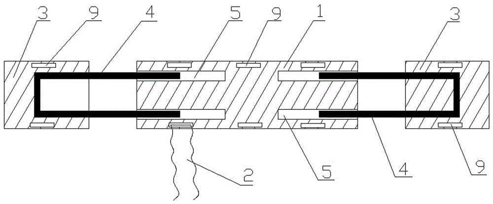 Fixing and transferring splint device special for femoral neck or femoral shaft fracture emergency treatment