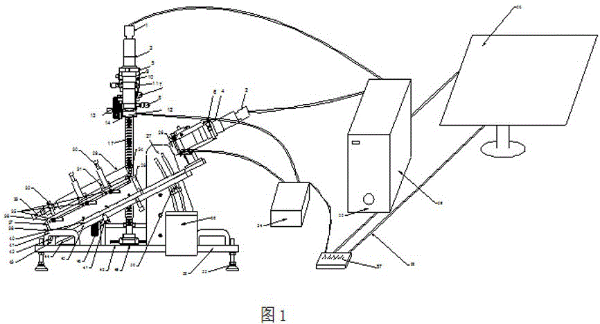 Dual-lens cutting edge image measuring chamfering machine