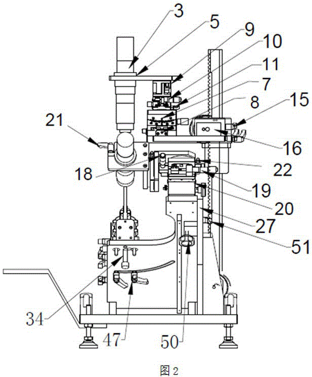 Dual-lens cutting edge image measuring chamfering machine