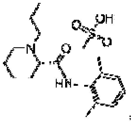 Ropivacaine mesylate compound, preparation process thereof and pharmaceutical composition thereof