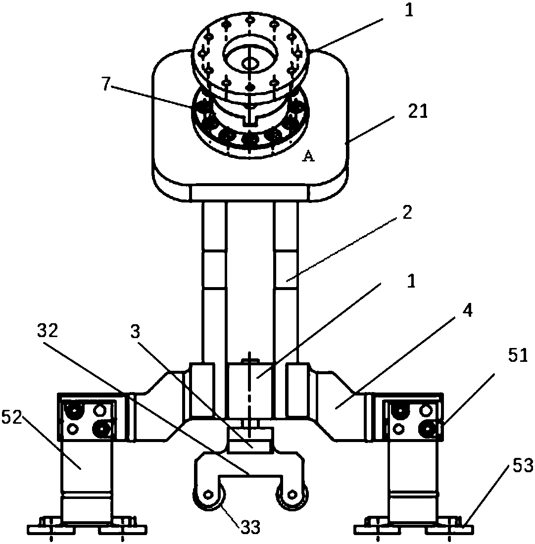 Auxiliary welding tool fixture of T-shaped connector laser welding robot for aluminum alloy sheets