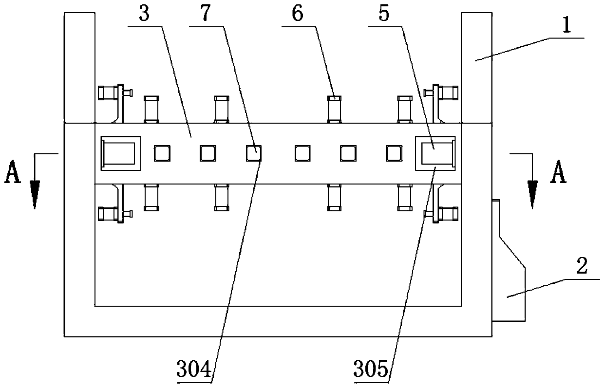 Limiting structure of mechanical arm and mechanical arm