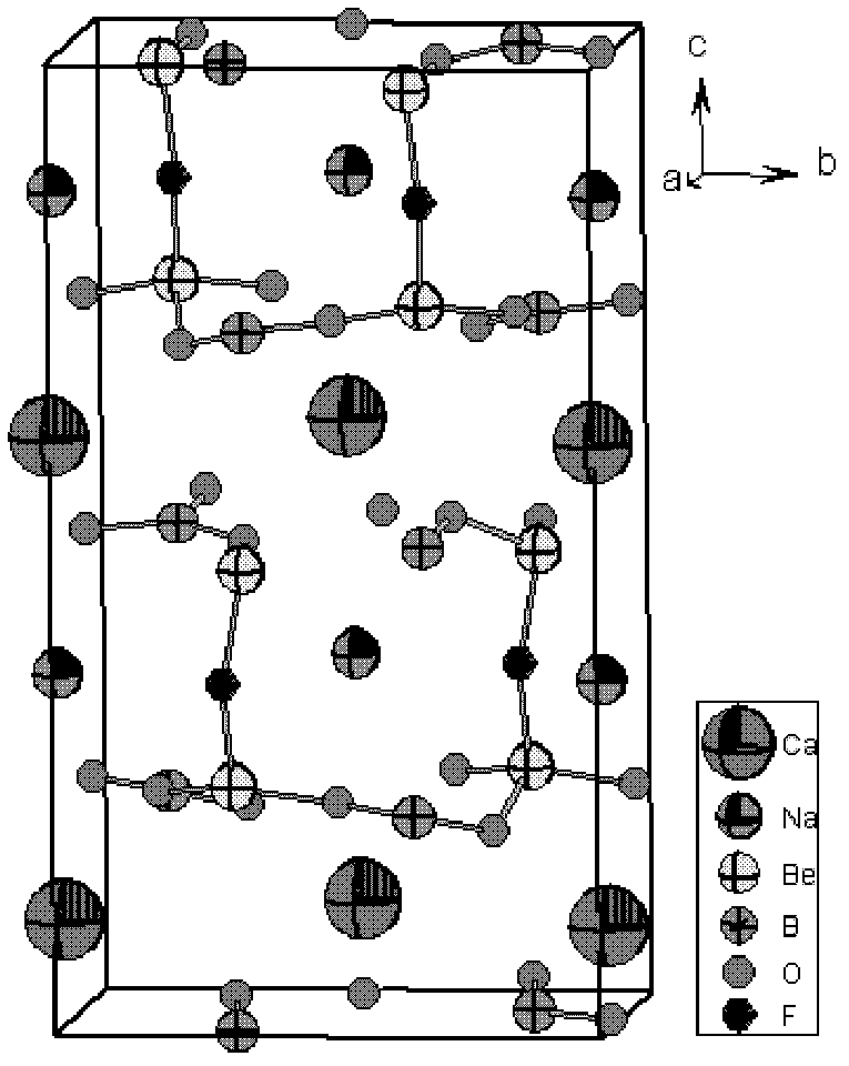 NaCaBe2B2O6 nonlinear optical crystal, its growth method and application thereof