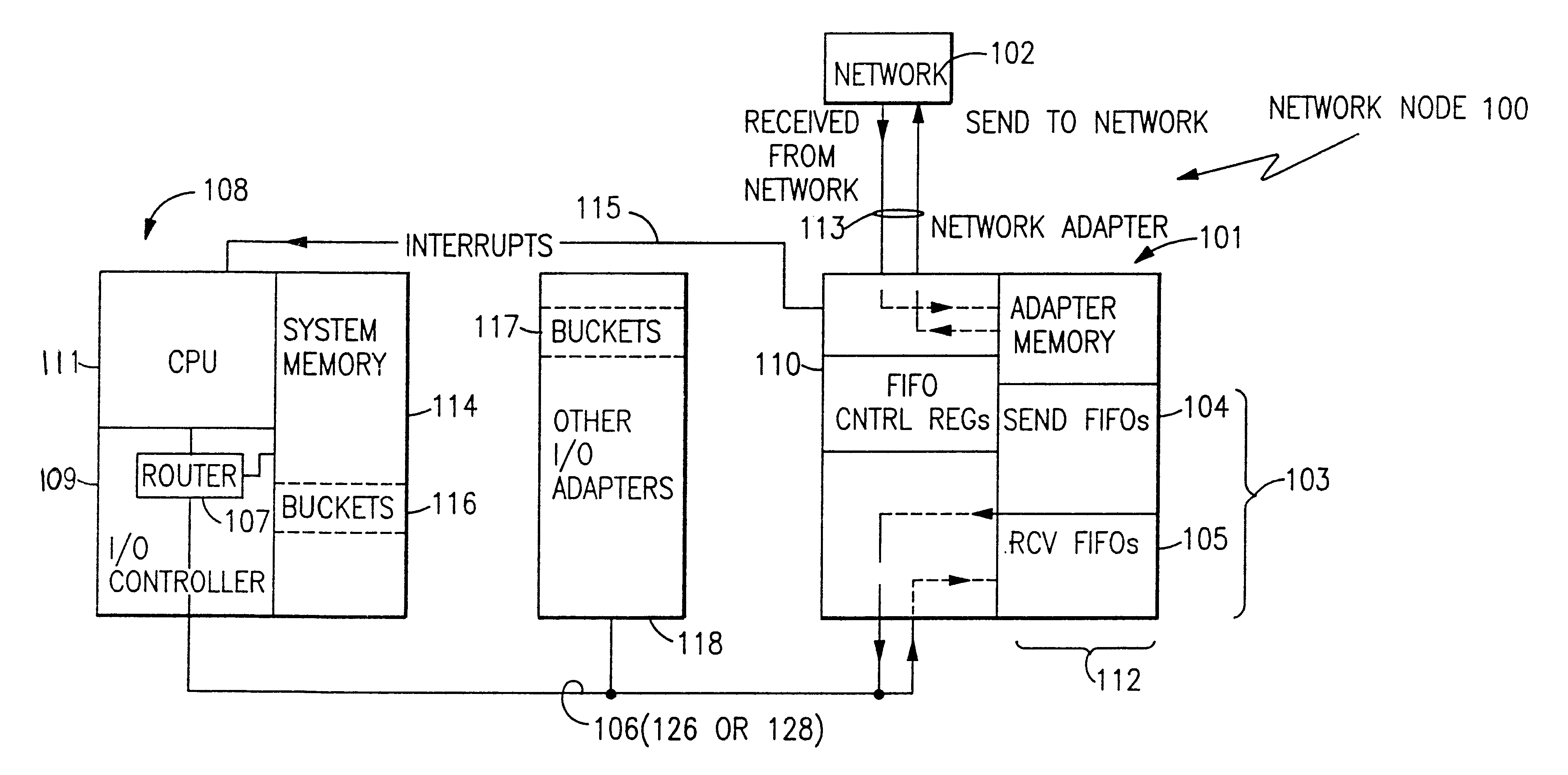 Multi-tasking adapter for parallel network applications