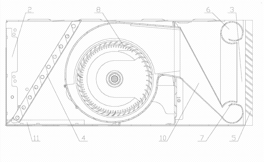 Air outlet structure of air conditioner indoor unit