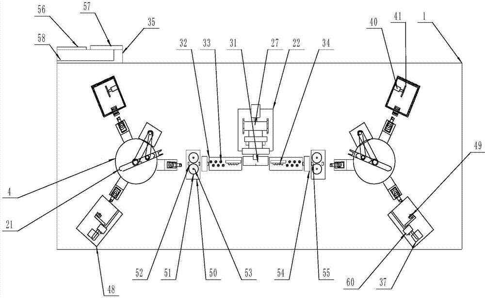 Two-way periodical shifting fork safety pipe welding device