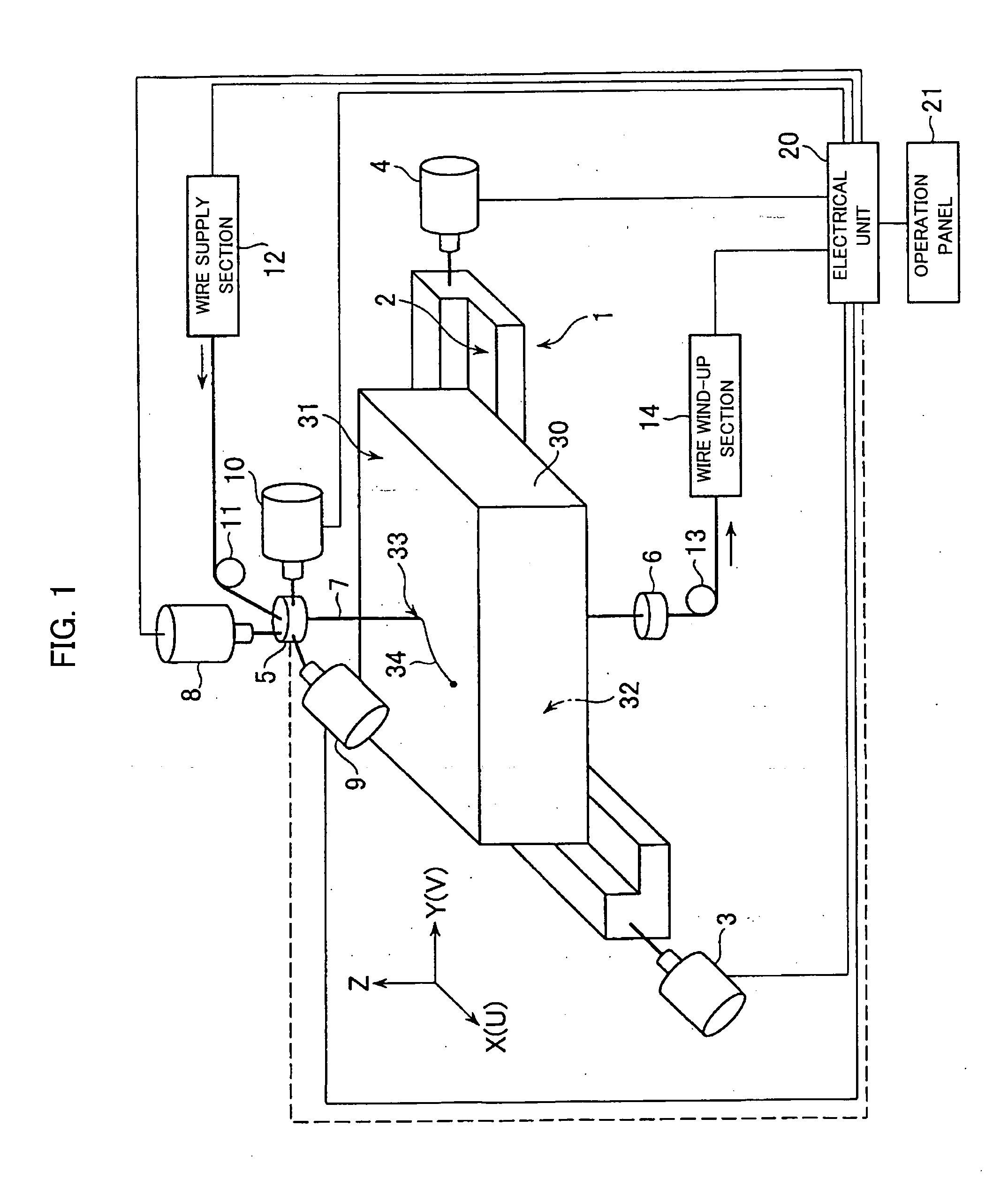 Wire electric discharge machine and wire electric discharge machining method