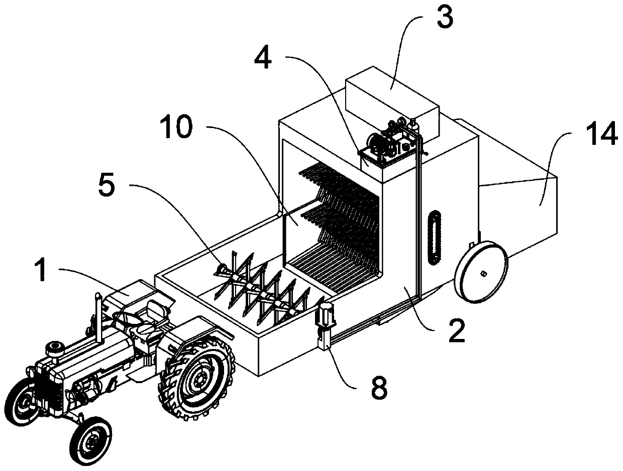 Farming machine capable of cleaning seedbed stubbles and performing deep scarification