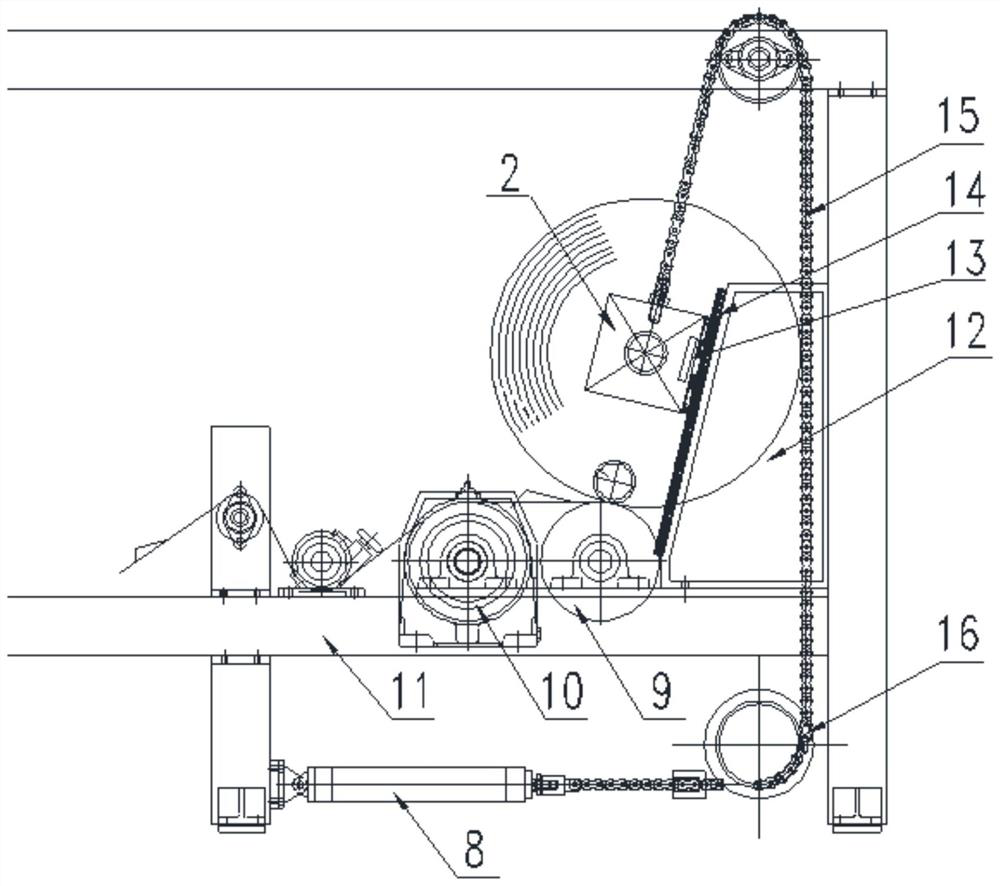 Constant-pressure surface coiling device