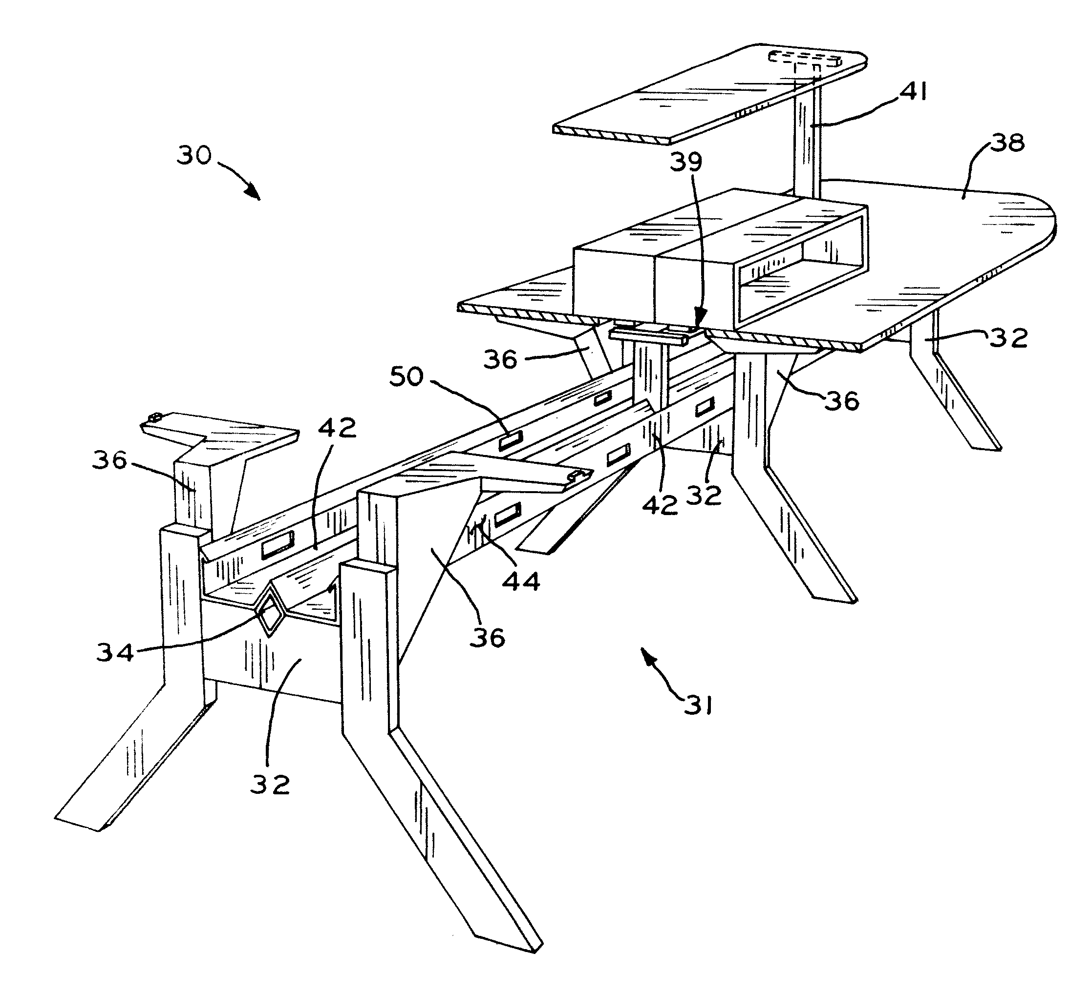 Electrical system for office furniture